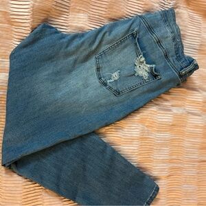Distressed Blue Jeans